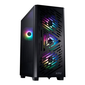 Кутия A-Data XPG LANDER 501 Black, E-ATX/ATX/Micro-ATX/Mini-ITX, 2x USB 3.2 Type-A, 3x 120mm вентилатора, с прозорец, черна, без захранване | JAR Computers Кутия A-Data XPG LANDER 501 черна