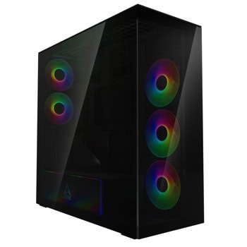 Кутия Arctic Xtender VG - Black Mid-Tower, E-ATX/ATX/mATX/Mini-ITX, 2x USB 3.2 Gen 1, с прозорец, черна, без захранване | JAR Computers Arctic Xtender VG - Black Mid-Tower ACPCC00016A
