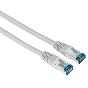 Пач кабел Hama 200925, F/UTP, Cat.6, 10m, сив, bulk | JAR Computers HAMA-200925