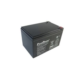 Акумулаторна батерия First Power FP12120T2, 12V, 12 Ah, GEL, T2 конектори | JAR Computers First Power FP12120T2