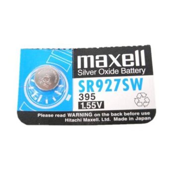 Батерия сребърна Maxell SR, SR927SW, 1.55V, 1 бр. | JAR Computers Батерия бутонна сребърнa 1.55V, 1 бр. SR927SW
