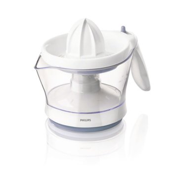 Цитруспреса Philips HR2744/40, Viva Collection, вместимост на каната (0.6л.), 25 W, бяла | JAR Computers Преса за цитруси Philips HR2744/40