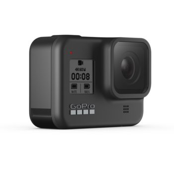 Екшън камера GoPro HERO8 Black, камера за екстремен спорт, 4K@60fps, HyperSmooth 2.0 стабилизация, GPS, водоустойчив, Wi-Fi, Bluetooth, черен image