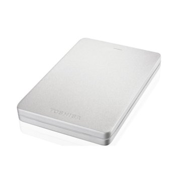 Твърд диск 500GB Toshiba Canvio Alu 3S (сребрист), външен, 2.5" (6.35 cm), USB 3.0 | JAR Computers 500GB Toshiba Canvio Alu 3S Silver