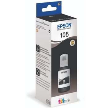 Мастило за Epson EcoTank ET-7750, ET-7700, Pigment Black - C13T00Q140 - Epson - Заб.: 8000 к, 140 ml. | JAR Computers Epson 105 EcoTank Pigment Black ink C13T00Q140