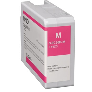 Касета за Epson ColorWorks CW-C6000Ae/CW-C6000Pe/CW-C6500Ae/CW-C6500Pe Magenta - C13T44C340 - Epson SJIC36P(M), оригинален, Заб.: 80ml капацитет | JAR Computers Epson SJIC36P(M) Magenta C13T44C140