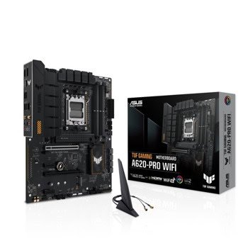 Дънна платка Asus TUF Gaming A620-Pro WiFi, A620, AM5, DDR5, PCI-E 4.0 (DP&HDMI), 2x M.2 slots, 4x SATA 6Gb/s, 2x USB 3.2 Gen 2 Type-A, Wi-Fi 6, Bluetooth v5.3, 2.5GbE LAN, ATX | JAR Computers Asus TUF Gaming A620-Pro WiFi 90MB1FR0-M0EAY0