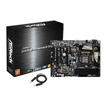 Дънна платка ASRock Z68 Extreme3 Gen3, Z68, LGA1155, DDR3, 2xPCI-E 3.0 (HDMI & DVI) (SLi/CF), SB7.1 THX TruStudio™, Lan1000, 2xSATA 6Gb/s RAID 0,1, 5, 10, 2xUSB3.0, ATX | JAR Computers ASRock Z68 Extreme3 Gen3
