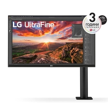 Монитор LG 27UN880-B, 27" (68.58 cm) IPS панел, 4K/UHD, 5ms, 1000:1, 350cd/m2, DisplayPort, HDMI, USB type-C | JAR Computers LG 27UN880-B