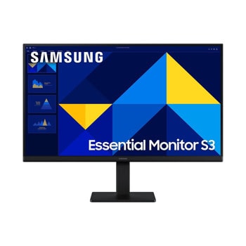 Монитор Samsung Essential S3 S30GD (2024)(LS24D300GAUXEN), 24" (60.96 cm) IPS панел, 100Hz, Full HD, 5ms, 250 cd/m2, HDMI, VGA | JAR Computers Samsung LS24D300GAUXEN