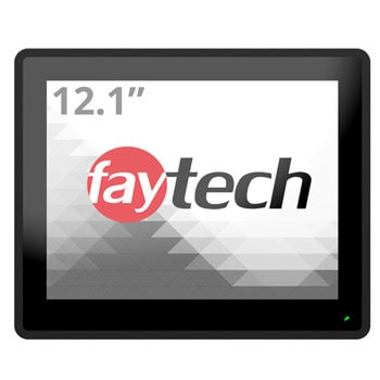 Индустриален тъч монитор Faytech 4010077704 FT121TMCAPOB, 12.1" (30.73 cm) XGA сензорен дисплей, DisplayPort, HDMI, VGA, RS232 | JAR Computers FAYTECH 4010077704 FT121TMCAPOB