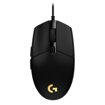 Мишка Logitech G102 LIGHTSYNC, оптична (8000 dpi), USB, гейминг, черна, 6 програмируеми бутона, Lightsync RGB подсветка | JAR Computers Logitech G102 LIGHTSYNC Black 910-005823