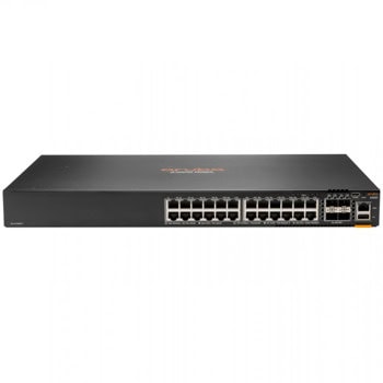 Суич HPE Aruba 6200F (JL725A), 10000Mbps, 24 порта, 24x 10/100/1000 Base-T RJ45 (PoE+), 4x 10Gbs SFP+ | JAR Computers HPE Aruba 6200F 24G 4SFP+ JL725A