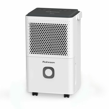 Обезвлажнител Rohnson R-91312, 145 W, 2 l резервоар, помещения с площ до 60 м², възможност за постоянен дренаж, ниско ниво на шум, бял | JAR Computers обезвлажнител 145w rohnson r 91312