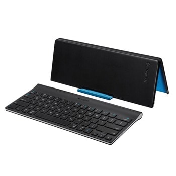 Клавиатура Logitech Tablet Keyboard (920-003295), съвместима с Apple iPad, безжична, стойка, черна | JAR Computers Logitech Tablet Keyboard for iPad 920-003295