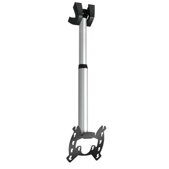 Стойка за екран Vogels PFC 555, за таван, за екрани от 19" до 43", VESA до 200x200, до 20кг, ръчно регулируема височина, сребриста | JAR Computers Vogels PFC 555