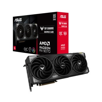 Видео карта AMD Radeon RX 9070, 16GB, Asus TUF Gaming, OC, PCI-E 5.0, GDDR6, 256-bit, DisplayPort, HDMI | JAR Computers Asus Radeon RX 9070 TUF Gaming OC 90YV0LI0-M0NA00