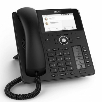 VoIP телефон Snom D785, 4.3" цветен дисплей, 12 SIP акаунта, 2x 10/100/1000 Mbps RJ-45, PoE, Bluetooth, черен | JAR Computers Snom D785 00004349