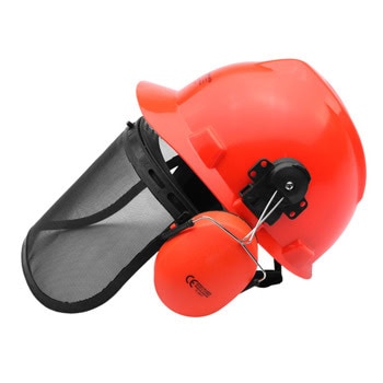 Комплект каска шлем и антифони Premium