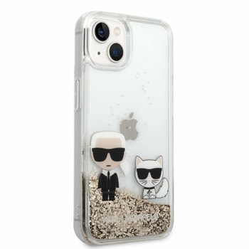 Liquid Glitter Karl and Choupette за iPhone 14