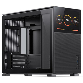 Кутия Jonsbo D31 Mesh Screen Black, Micro ATX/Mini ITX/Mini DTX, 1x USB 3.0, 1x USB-C, с прозорец, преден екран, без захранване, черна | JAR Computers Jonsbo D31 Mesh Screen Black