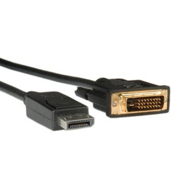 Кабел Roline, DisplayPort(м) към DVI(м), 2.0m | JAR Computers DisplayPort (м) към DVI (м)2.0м 11.04.5610