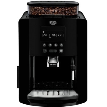 Кафеавтомат Krups Arabica, 1450W, 15 bar, 1.7 l. обем на резервоара за вода, LCD екран, черен | JAR Computers Krups EA817010
