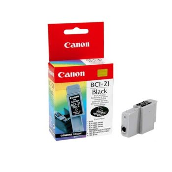 Касета CANON S100/BJC-2000/4000/5000 series/MultiPASS C20/30/50/70 - Black - BCI-21 - заб.: 1x9ml. | JAR Computers Касета CANON S100/BJC-2000/4000/5000 series