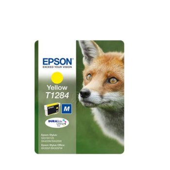 Касета ЗА EPSON STYLUS S22/SX125/420W/425W/BX305F - Yellow - P№ C13T12844010 - заб.: 3.5ml. | JAR Computers Касета ЗА EPSON STYLUS S22/SX125/420W/425W/BX305F…