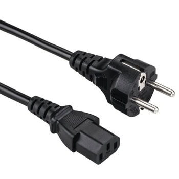Универсален захранващ кабел HAMA, от (SHUKO) към IEC320(C13)(ж) 3-Pin Socket, 1.5 m, (черен) | JAR Computers Удължителен захранващ кабел HAMA