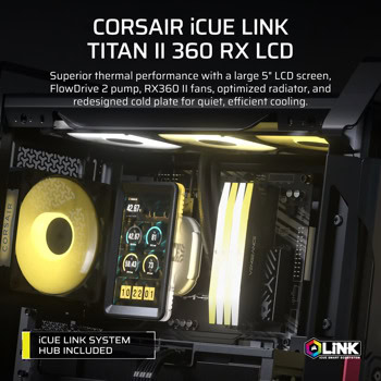 corsair icue link titan ii 360 rx lcd | JAR Computers corsair icue link titan ii 360 rx lcd