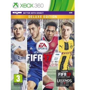 Игра за конзола FIFA 17 Deluxe Edition, за Xbox 360 | JAR Computers FIFA 17 Deluxe Edition
