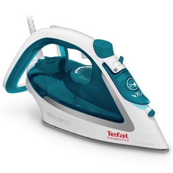 Ютия Tefal FV5718E0, подаване на пара 45 g/min, парен удар 195 g/min, плоча Durilium Airglide, 2500W, бяла | JAR Computers Tefal FV5718E0