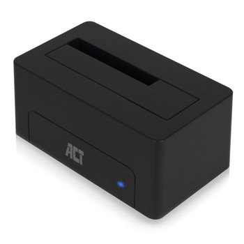 Докинг станция ACT AC1500, съвместимост с 2.5" HDD/SSD и 3.5" HDD, USB 3.0, 1x SATA III 6 Gb/s, черна | JAR Computers ACT AC1500