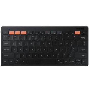 Клавиатура Samsung Smart Keyboard Trio 500 Black (EJ-B3400UBEGEU), безжична, мултимедийни бутони, свързване с до 3 устройства едновременно, черна, Bluetooth 5.0 image