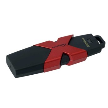 Памет 256GB USB Flash Drive, HyperX SAVAGE, USB 3.1, черно/червена | JAR Computers 256GB HyperX SAVAGE USB 3.1 HXS3/256GB