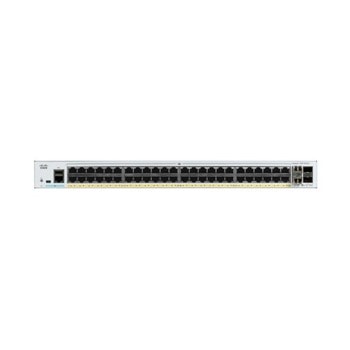 Суич Cisco Catalyst 1000, 1000Mbps, 48 порта, 48x 10/100/1000 PoE+, 4x 10G SFP+ | JAR Computers C1000-48P-4X-L