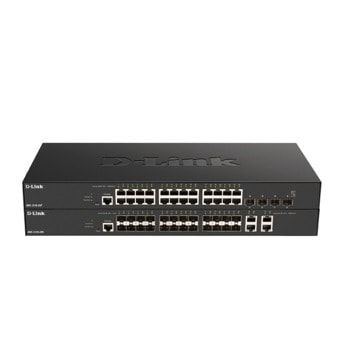 Суич D-Link DXS-1210-28T, 10G, 24x 10GBASE-T, 4x 10/25G SFP28 | JAR Computers D-Link DXS-1210-28T