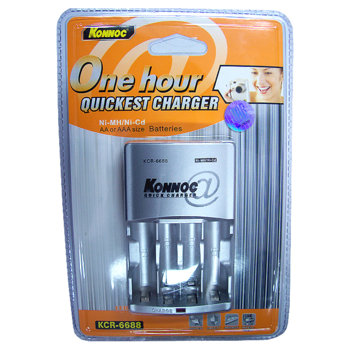 Charger Konnoc KCR-6688 for 2/4bat AAA/AA