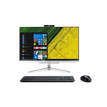 All in One компютър Acer Aspire C22-860, двуядрен Kaby Lake Intel Core i5-7200U 2.5/3.1GHz, 21.5" (54.62cm) Full HD дисплей, 8GB DDR4, 256GB SSD, 2x USB 3.1 Gen1, клавиатура и мишка, Wi-Fi/Bluetooth, Free DOS | JAR Computers Acer Aspire C22-860_B94EX.005