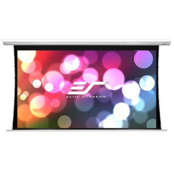 Екран Elite Screens SKT84XHW-E12 Saker Tab-Tension Series, електрически за стена или таван MaxWhite, 1859 x 1046 мм, 84" (213,36 cm), 16:9 | JAR Computers Elite Screens Saker TabTension Series SKT84XHW-E12
