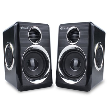 Тонколони Kisonli T-005, 2.0, 6W, AUX, черни, USB захранване | JAR Computers Kisonli T-005 22157