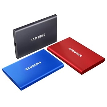 Samsung Portable SSD T7 1TB, Blue (Разопакован) | JAR Computers Samsung Portable SSD T7 1TB, Blue (Разопакован)