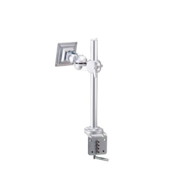 Стойка за монитор NewStar Flat Screen Desk Mount (clamp), за плот, за екрани от 10" до 30", VESA 100x100, регулируема, сребриста | JAR Computers NewStar Flat Screen Desk Mount (clamp)