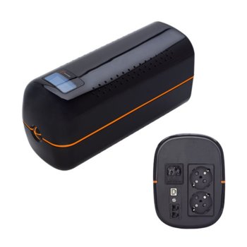 UPS Tuncmatik Digitech Pro 850VA, 480W, Line Interactive | JAR Computers TUNCMATIK PRO 850VA/SHUKO BLAK