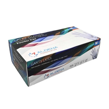 Ръкавици от латекс Aldena 5125120007, еднократна употреба, нестерилни, размер S | JAR Computers Aldena Ръкавици латексови 100бр 5125120007