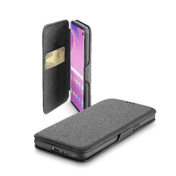 Калъф за Samsung Galaxy S10e, Cellular Line Book Clutch, flip wallet, еко кожа, черен | JAR Computers Cellular Line BookClutch Samsung Galaxy S10e black