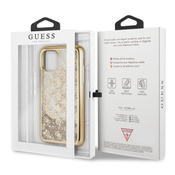 Guess Peony Liquid Glitter iPhone11 GUHCN61PEOLGGO