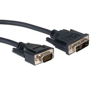 Кабел DVI(м) към VGA(м) 5m