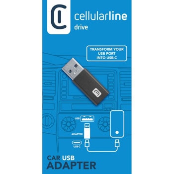 Cellularline Car USB USBC2ACARADAPTERK